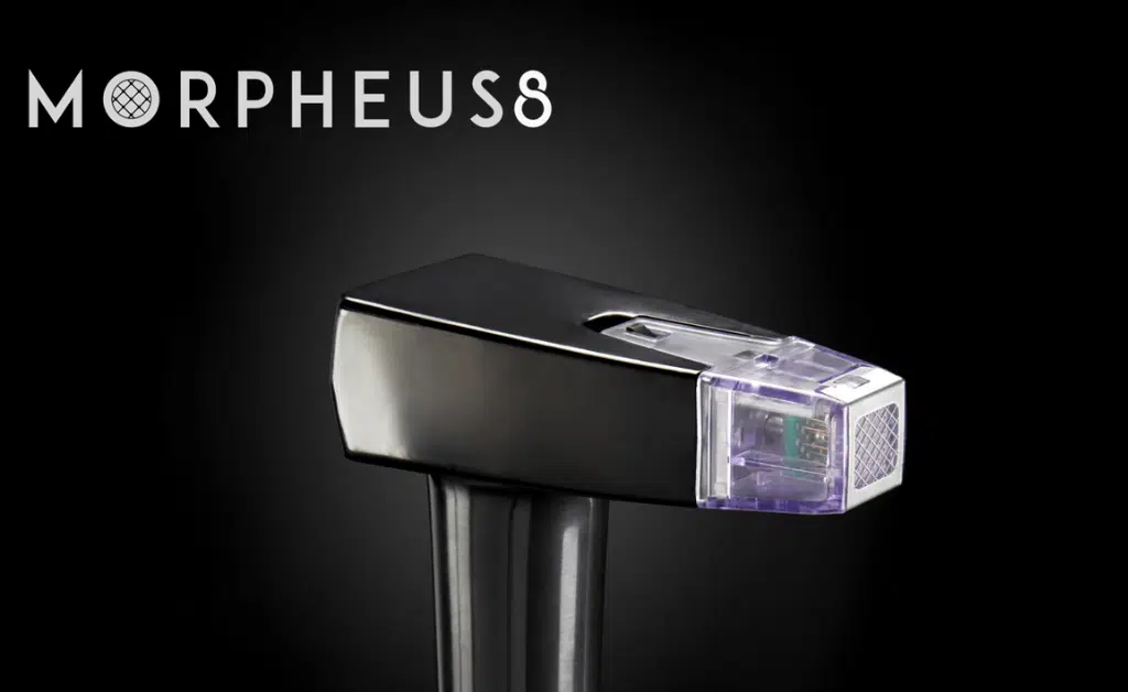 Dispositivo Morpheus8 usado em procedimentos de radiofrequência fracionada.